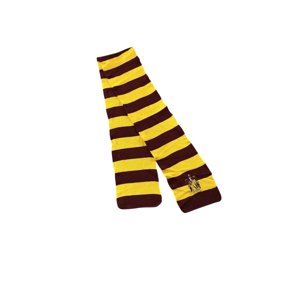 Harry Potter Gryffindor Scarf Burgundy Gold Striped Hogwarts Cosplay Accessory